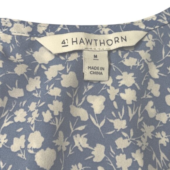 41 Hawthorn Lexie Sleeveless Pleated Blouse EUC | Medium | Blue - Picture 7 of 9